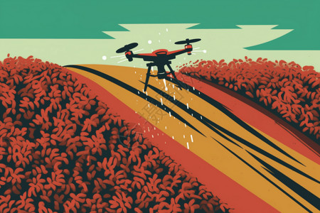 农业无人机播种图片