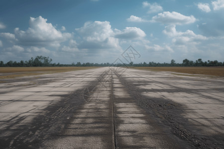 一条国际机场跑道图片
