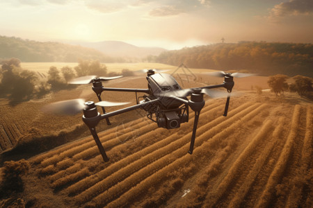 无人机辅助农业发展图片