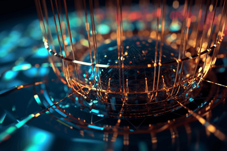 量子芯片量子计算机处理器设计图片