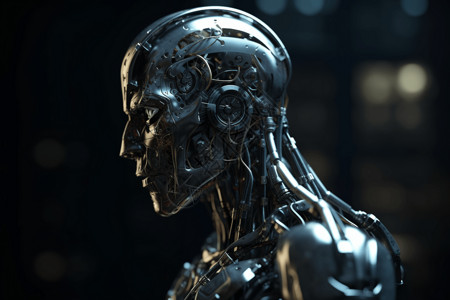 人工智能AI机器人背景图片