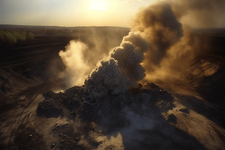 火山坑黑烟滚滚煤矿爆炸背景