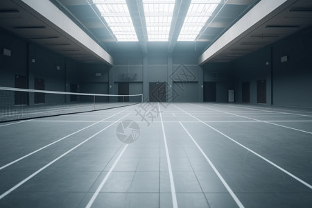 室内网球场现代化网球场背景