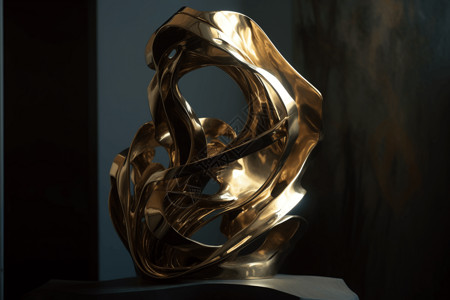 青铜雕塑3D抽象雕塑设计图片