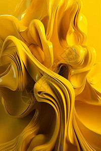 抽象质感黄色流体图片