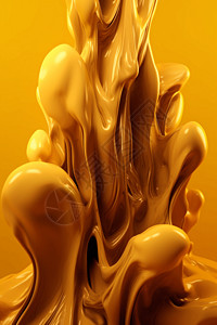 黄色质感3D立体流感背景图片