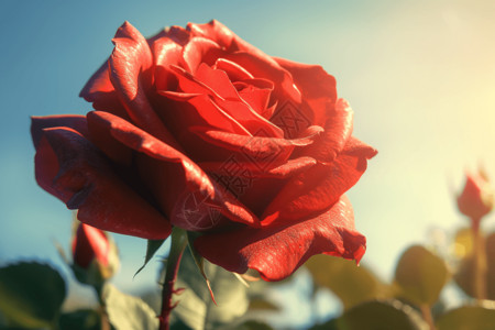鲜艳的玫瑰花背景图片