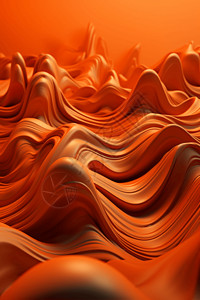 橙色抽象3D背景背景图片