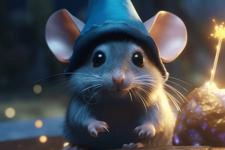 魔法巫师老鼠背景图片