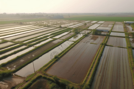 大型农场俯拍背景图片