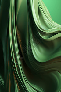 橄榄绿抽象3D流体背景设计图片