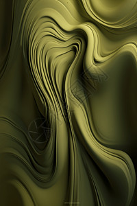 橄榄绿3D流体背景设计图片