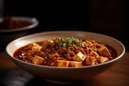 豆腐素材高清美味可口的麻婆豆腐背景