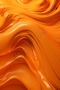 橙色3D流体背景背景图片