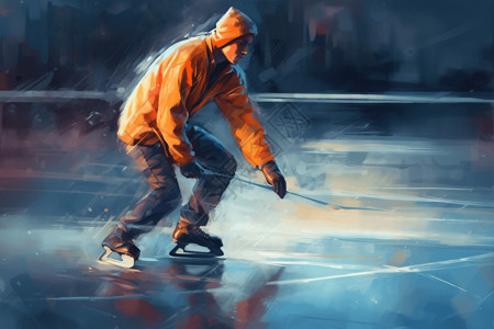 运动员滑冰背景图片