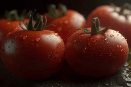 西红柿品质细节高清图片