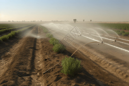 农业的自动灌溉系统图片