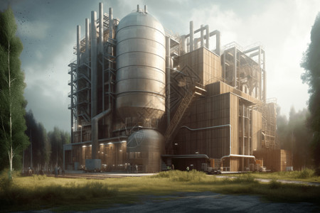 生物质能源工厂图片