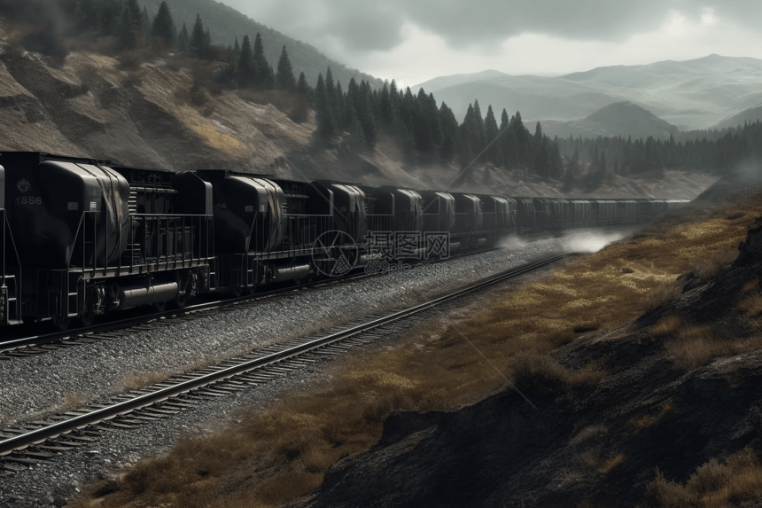 运煤的列车图片