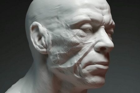 男性头部模型图片