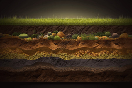 植物结构土壤管理结构插图插画