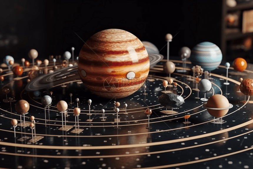 太阳系大型模型图片