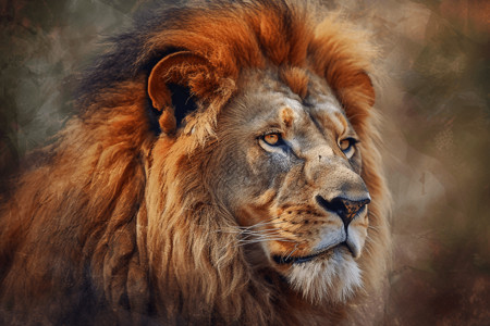 热带草原的狮子背景图片