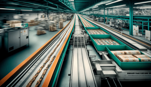 大型工厂自动化生产线设计图片