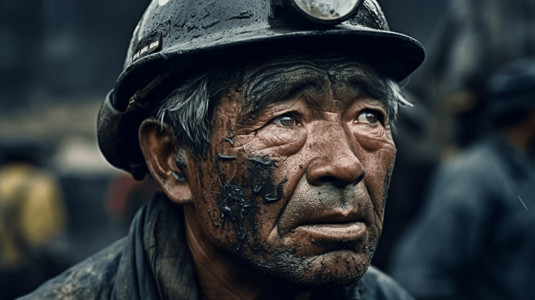 受到煤矿灾难的工人图片