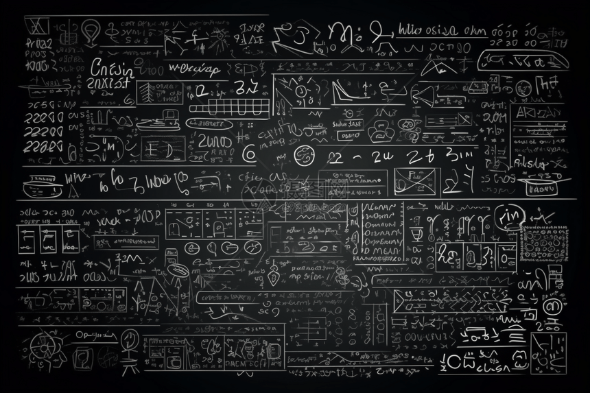 数学方程式黑板图片