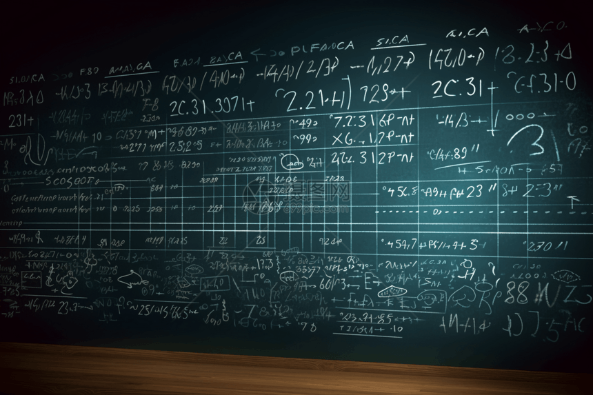 方程式和黑板图片