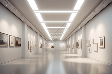 艺术品展示厅高清图片