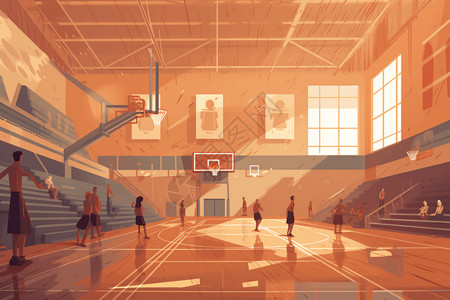 高中篮球比赛背景图片