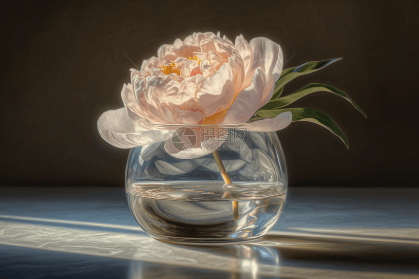 花瓶里的花朵图片
