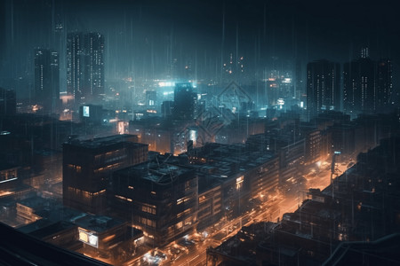 城市的夜色背景图片
