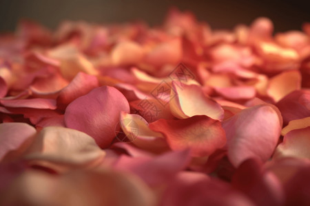 粉色玫瑰花瓣背景图片