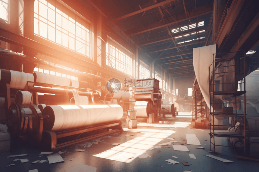 造纸厂里的设施图片