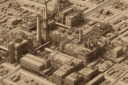 燃煤工业综合体背景图片