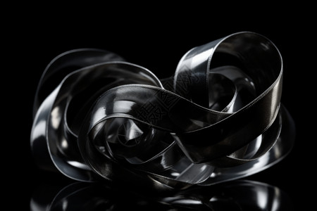 塑料碗扭曲的半透明塑料带设计图片