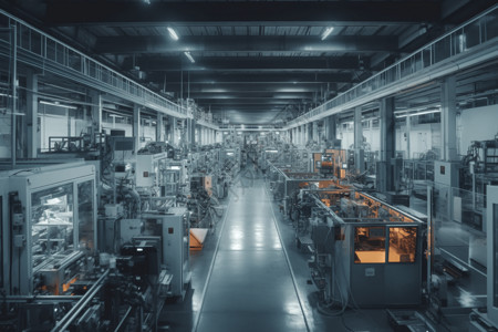 厂房全景现代化的工厂车间设计图片