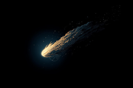 银河系行星滑落的彗星背景