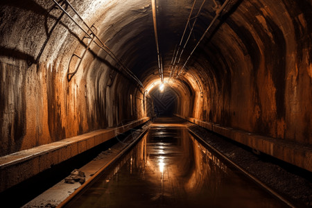 排水隧道背景图片