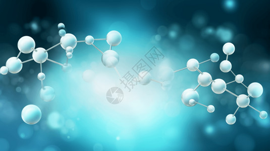 简单分子结构背景图图片