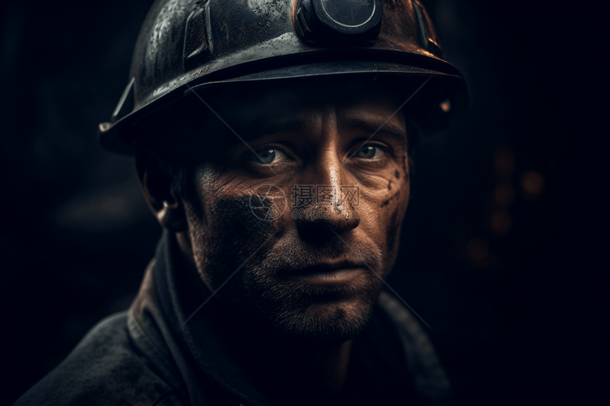 工作的煤矿工人图片