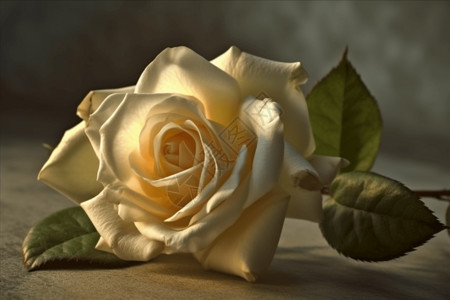单支花朵素材单支黄色玫瑰背景