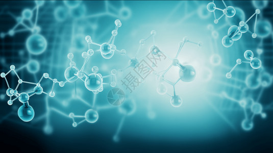 医疗分子结构背景背景图片