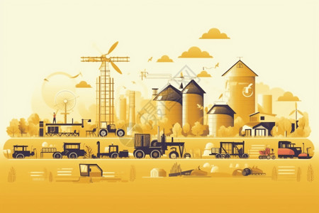 现代化科技农业背景图片
