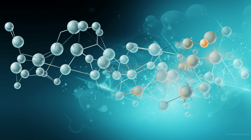 分子结构背景图片