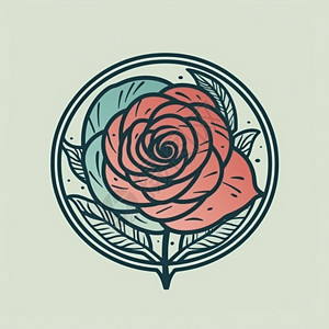 玫瑰logo背景图片