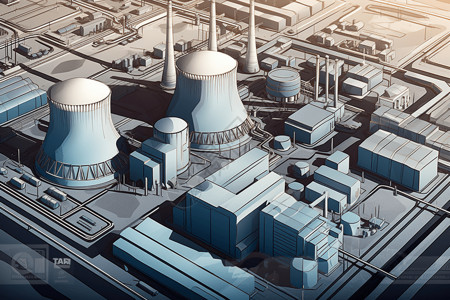 核电站背景图片